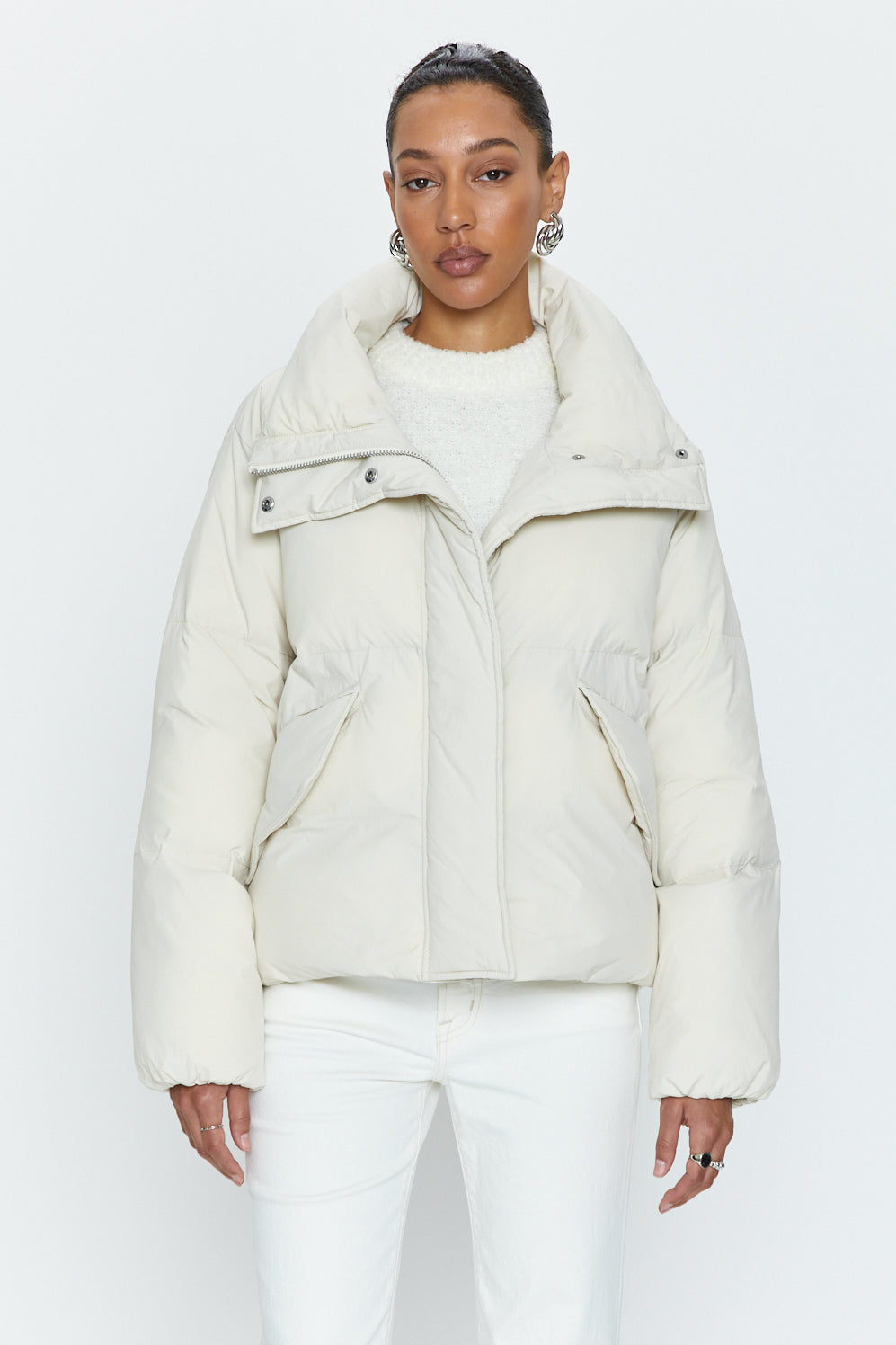 Donovan Swing Puffer Jacket - Ecru
            
              Sale